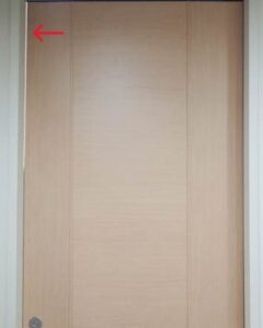 「引戸のすきま調整」 
