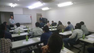 安全協力会の勉強会やってます 