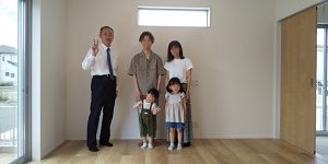 『初回で出していただいた間取りがとても理想的で感動！』　守山市Ｉ様 