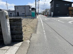 守山市赤野井町の道路側溝完成 