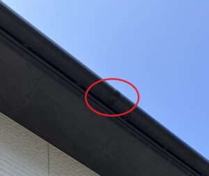 雨樋から漏れに注意！ 